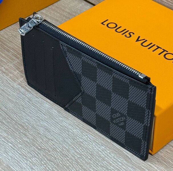 Картхолдер Louis Vuitton мужской кожа черный 195479