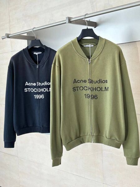 Свитшот на молнии Acne Studios мужской хаки q6228355-1-10