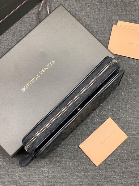 Портмоне Bottega Veneta мужской кожа черный 61863-3