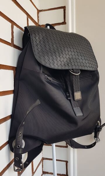 Рюкзак Bottega Veneta мужской кожа черный 64957-2