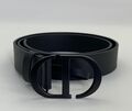 Женский ремень Dior женский кожа черный 21388-1