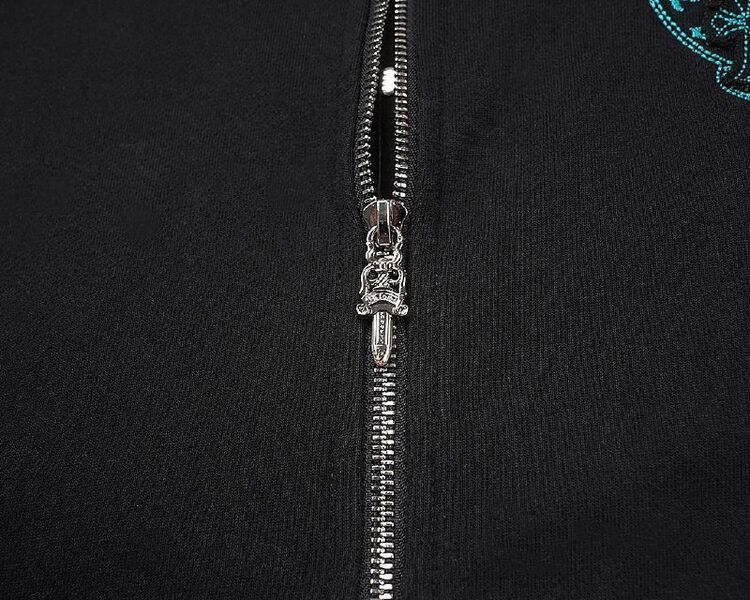 Мужское зип-худи Chrome Hearts мужской черный m9310971-1-3