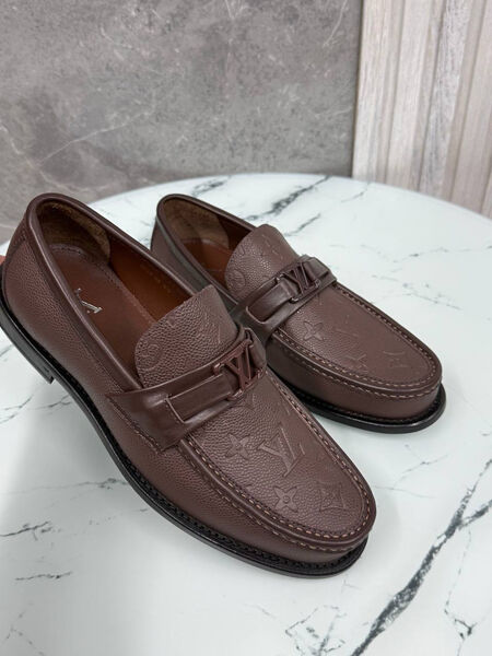 Мужские лоферы Louis Vuitton мужской кожа 185753-5