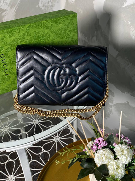Сумка Gucci женский кожа черный 133411-2