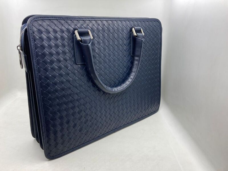 Портфель Bottega Veneta мужской кожа синий 61994-9