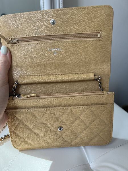Сумка Chanel Mini женский кожа бежевый 143076-3