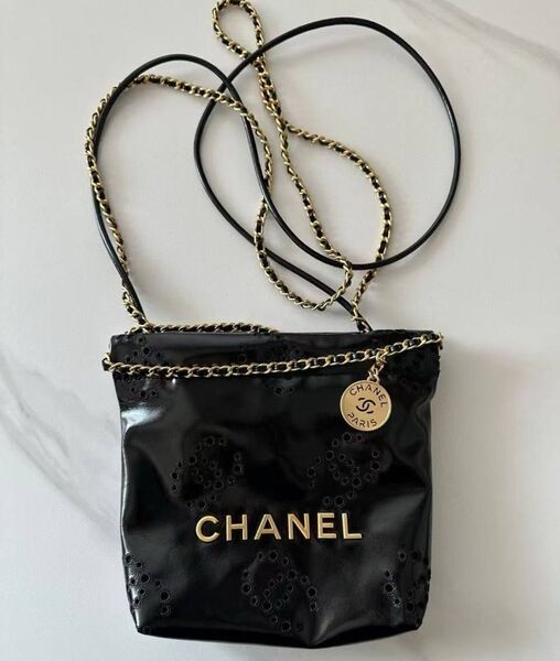 Сумка Chanel женский кожа черный 185188