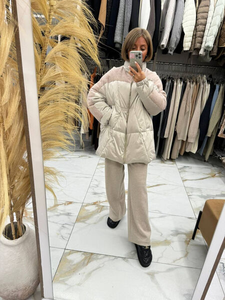 Пуховик Loro Piana женский графитовый 164984-10