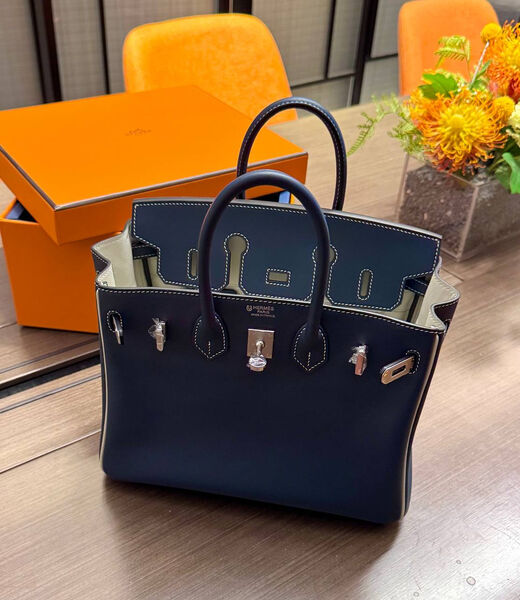 Сумка Hermès Birkin 25 Swift женский синий 170971-2