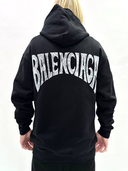 Мужское худи Balenciaga мужской черный 132143-2