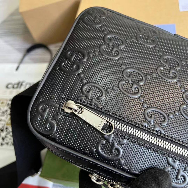 Мужская сумка слинг Gucci мужской кожа черный 96863-6