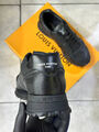 Мужские кроссовки Louis Vuitton мужской кожа черный 172632-4