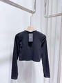 Лонгслив Saint Laurent женский черный 126657-1