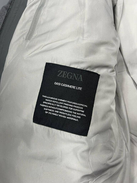 Мужской пуховик Zegna мужской графитовый 166531-4