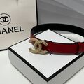 Женский ремень Chanel женский кожа бордовый e4990027-1-4