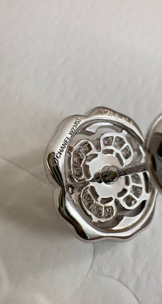 Серьги-трансформеры Chanel Camelia женский белое золото m5480502-1-4