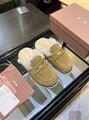 Женские меховые тапочки Miu Miu женский замша бежевый a1429452-1-2