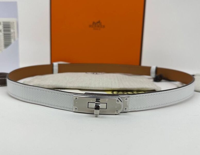 Женский ремень Hermès женский кожа белый 119712