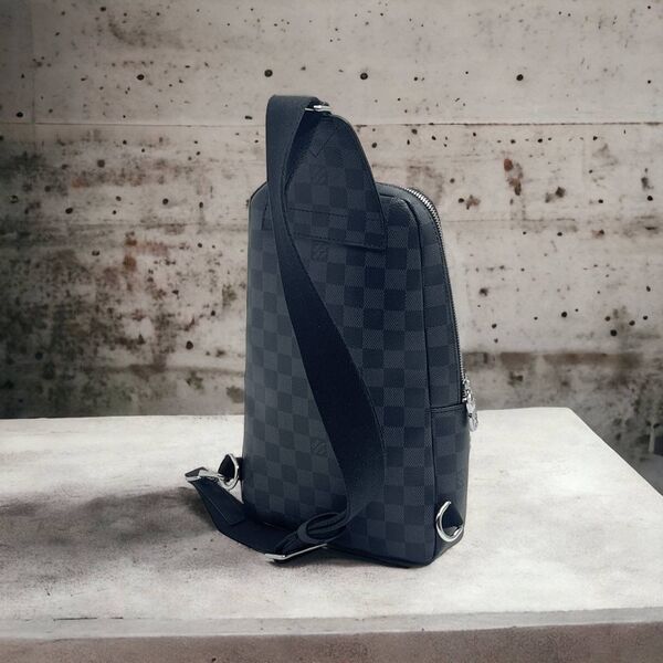 Мужская сумка слинг Louis Vuitton мужской кожа черный 42966-5