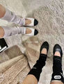 Балетки Chanel женский кожа черный 137670-6