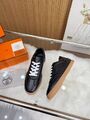 Женские кроссовки Hermes женский кожа черный c7538219-1-2