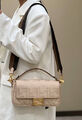 Сумка Fendi Baguette женский текстиль розовый 142096-2