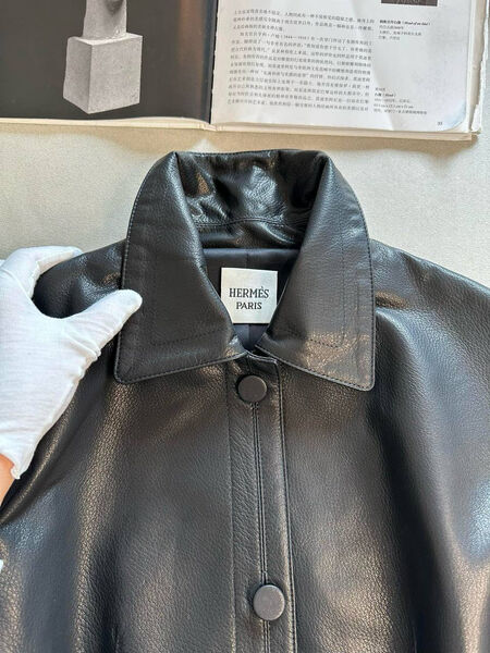Куртка Hermès женский кожа черный 183161-8