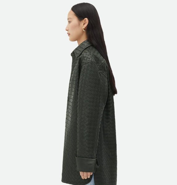 Куртка Bottega Veneta женский кожа черный 123242-4