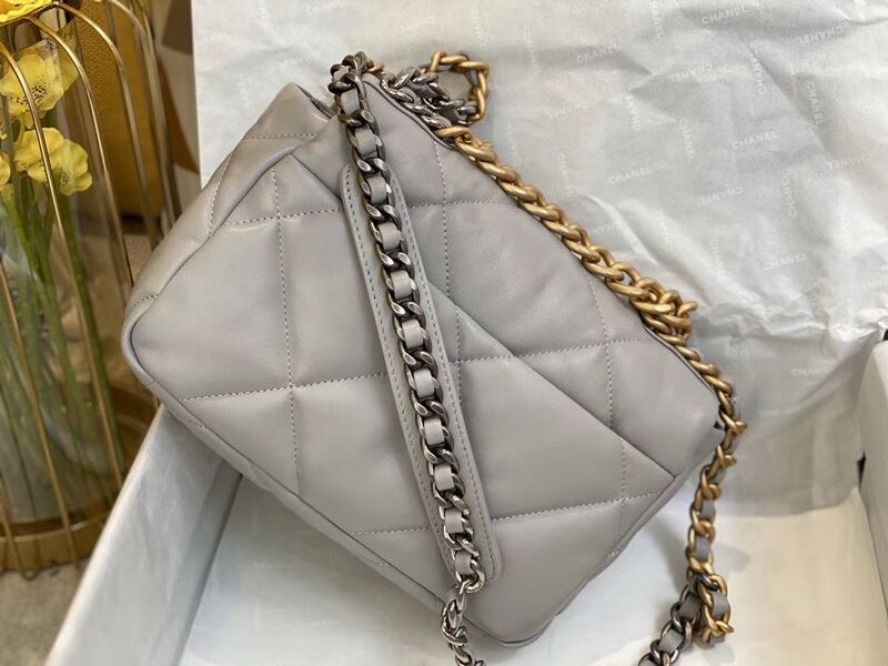 Сумка Chanel (26см) женский кожа графитовый 73556-3