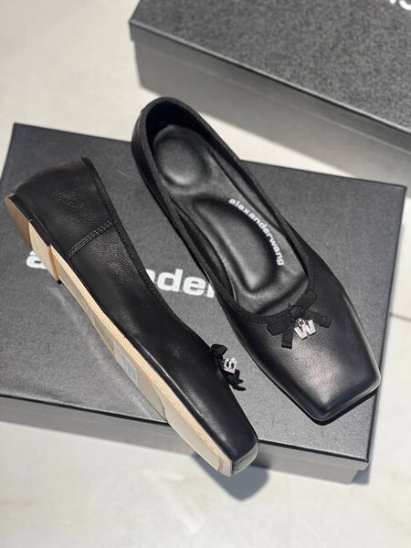 Балетки Alexander Wang женский кожа черный 114984-3
