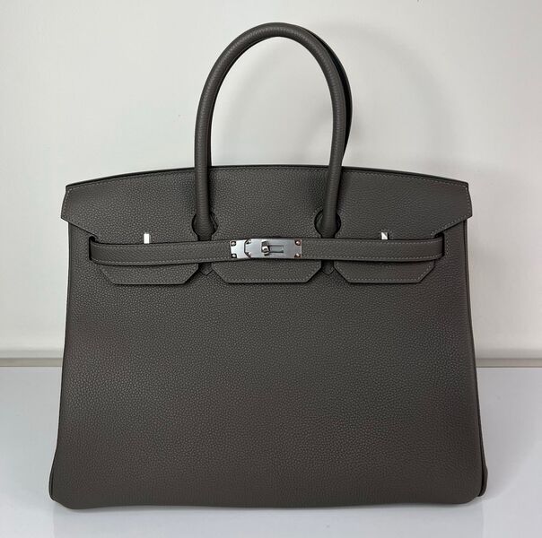 Сумка Hermès Birkin 35 женский кожа графитовый 139837