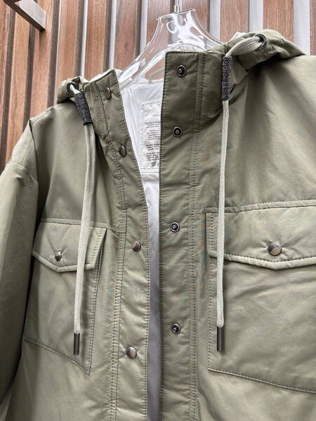 Куртка Brunello Cucinelli женский болотный 127235-4