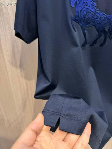 Мужская футболка Hermès мужской синий 174358-5