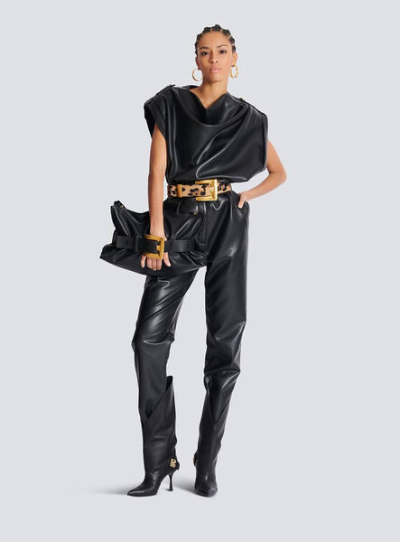 Сумка Balmain женский кожа черный 197084-3
