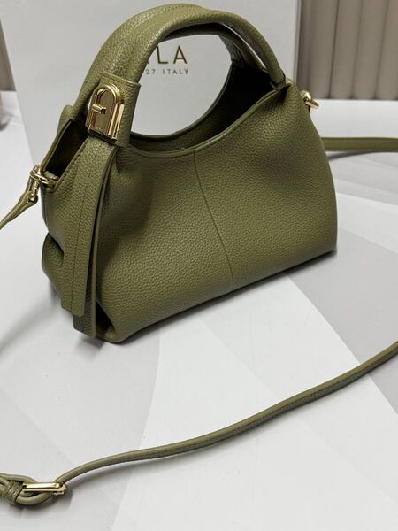 Cумка Furla женский кожа хаки e9140246-1-6