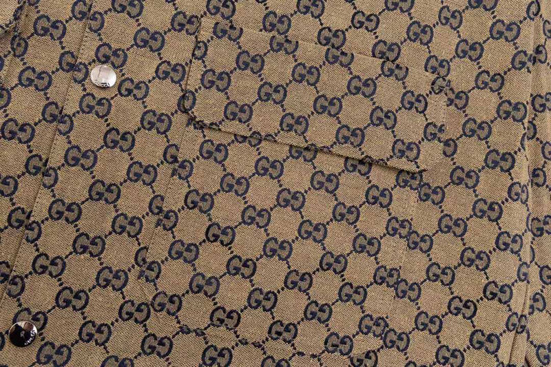 Мужская рубашка Gucci мужской бежевый 173321-4