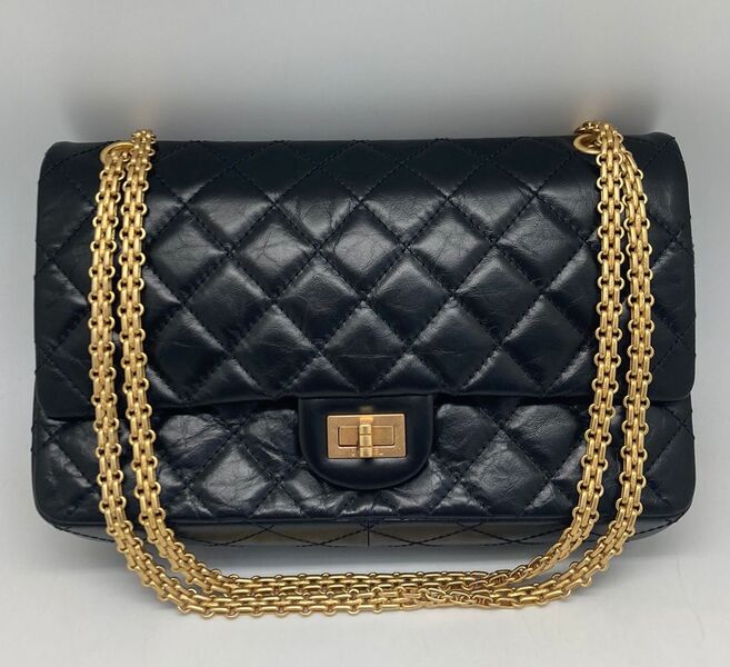 Сумка Chanel Vintage 28 см женский кожа черный 102735