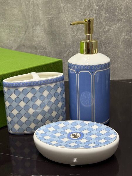 Набор для ванной комнаты Swarovski X Rosenthal фарфор бирюзовый d4191996-1