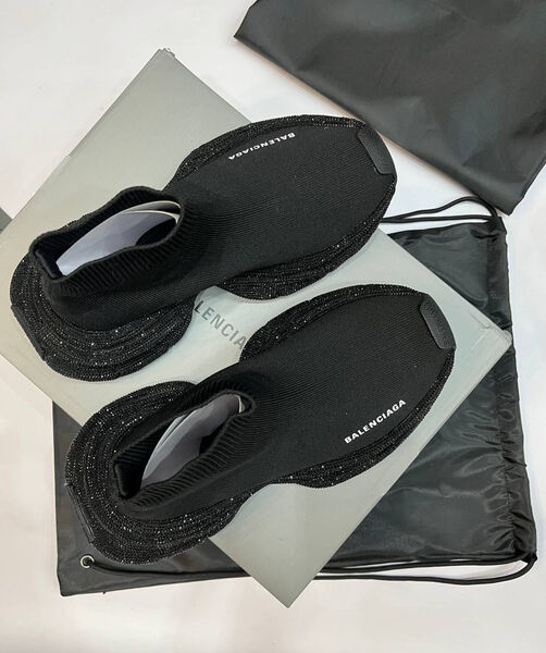 Кроссовки Balenciaga женский текстиль черный 139494-2