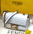 Сумка Fendi Baguette женский кожа белый 141993-3