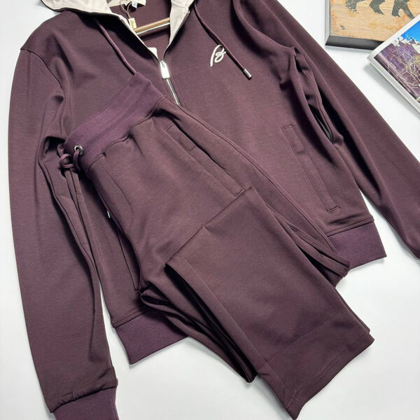 Мужской костюм Brioni мужской бордовый 173299-2