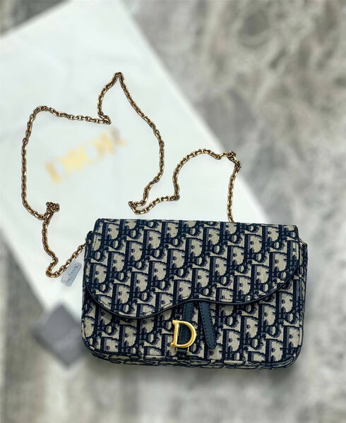 Сумка Christian Dior женский текстиль черный 126075-3