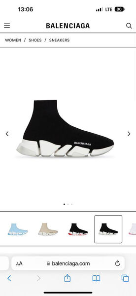 Кроссовки Balenciaga женский черный 98179-4