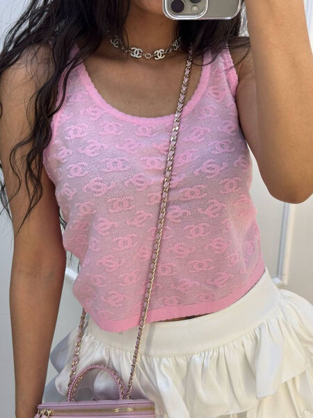 Майка Chanel женский розовый 186429