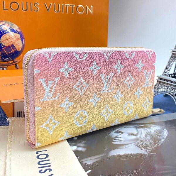 Кошелек Louis Vuitton женский кожа розовый 31946-2