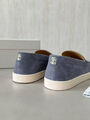 Мужские лоферы Brunello Cucinelli мужской замша графитовый 184684-4