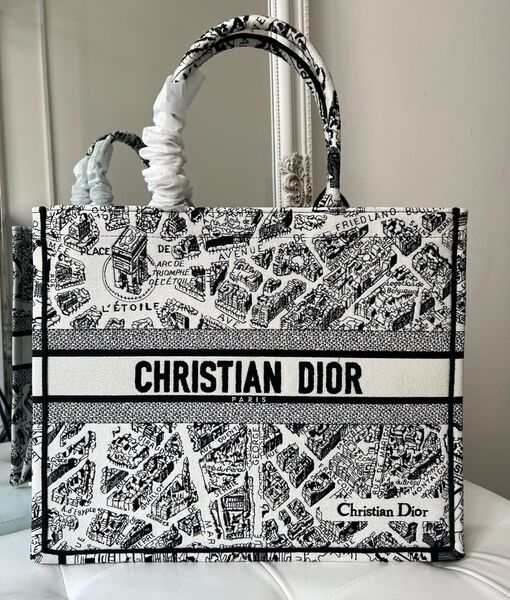 Сумка Christian Dior Book 41 женский текстиль черный 141845
