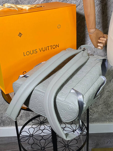 Мужской рюкзак Louis Vuitton мужской кожа графитовый 156140-2