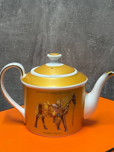 Чайный сервиз Hermes фарфор золотой i4617893-1-4