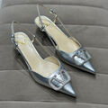 Туфли Valentino женский кожа графитовый 121291-2